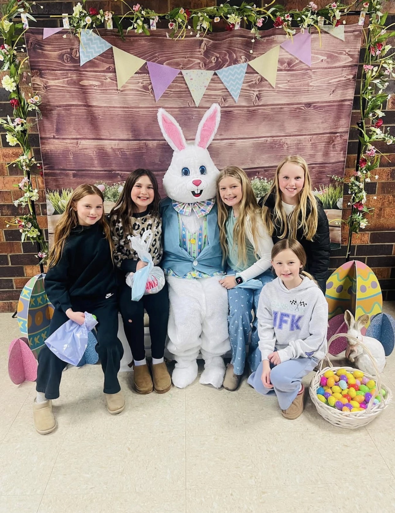Garrison welcomes the Easter Bunny