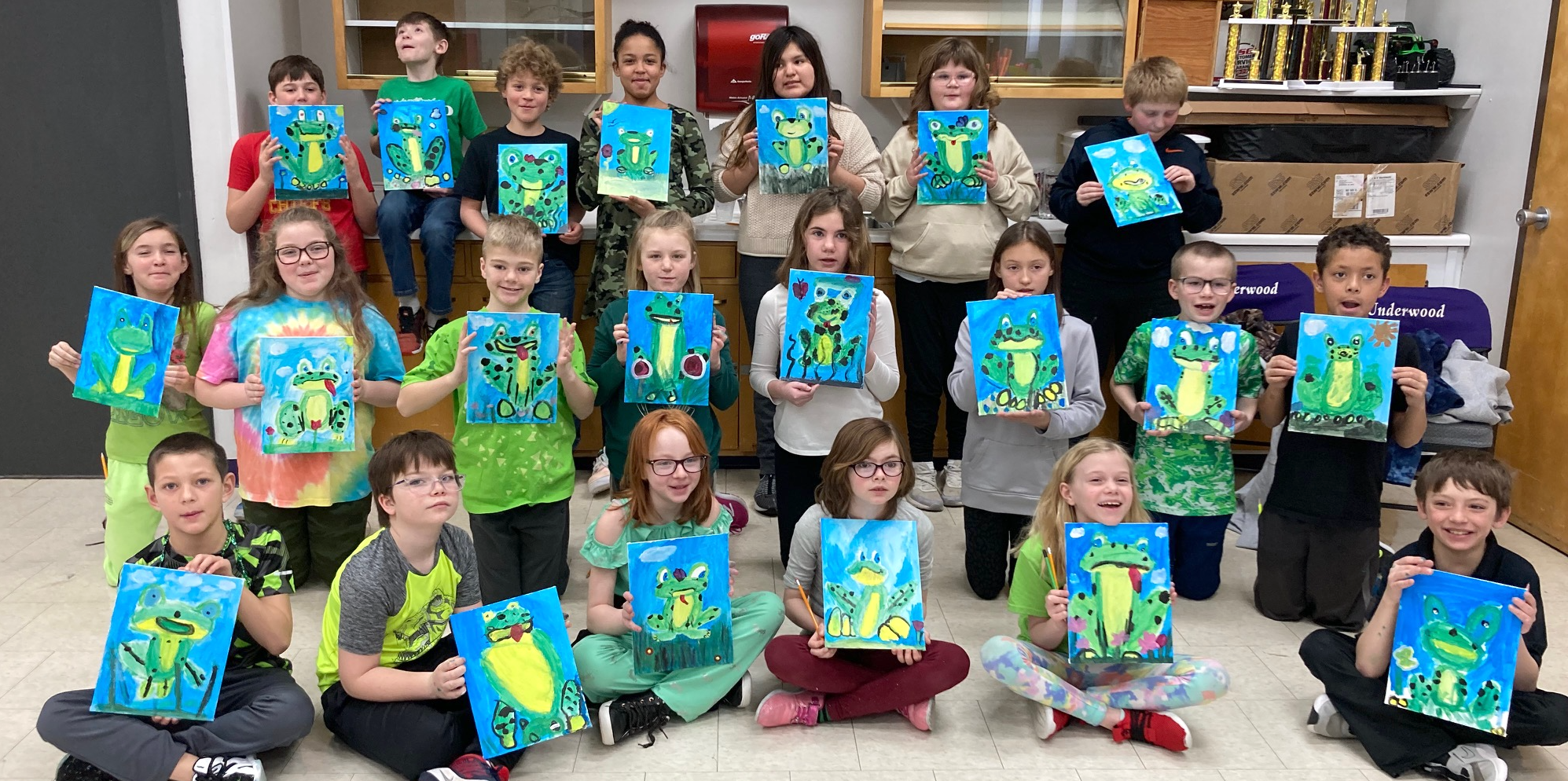 Underwood students create ‘Art from the Heart’