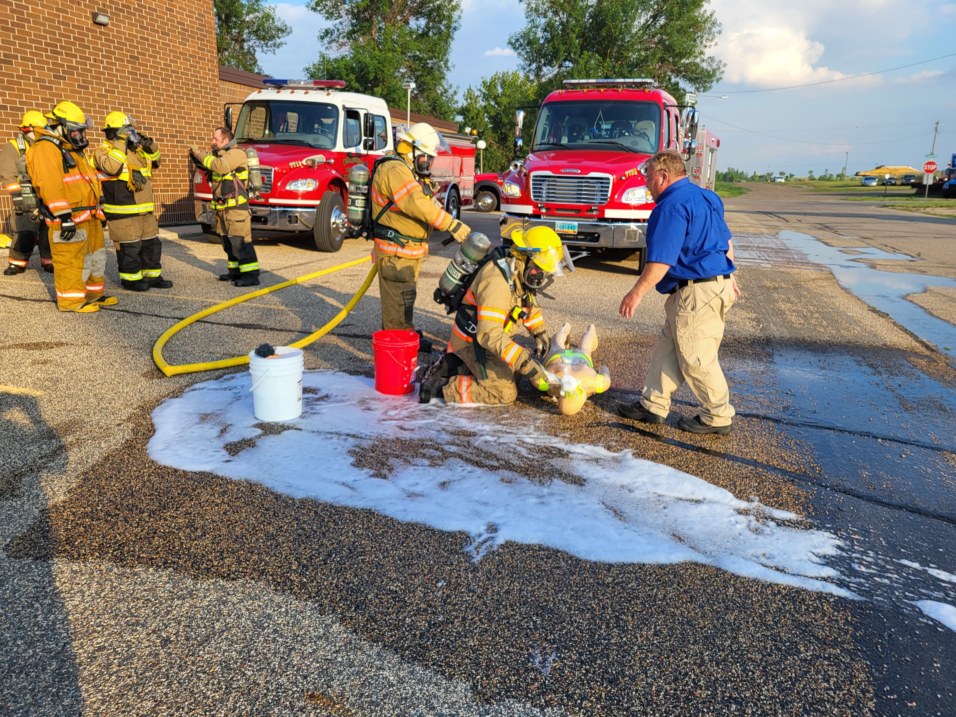 First responders train for chemical event