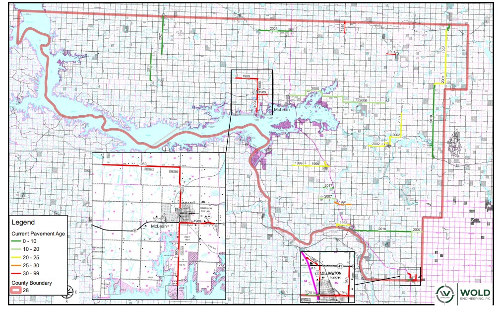 McLean County paved-road roadmap