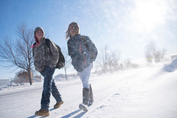 Storms stalls school day